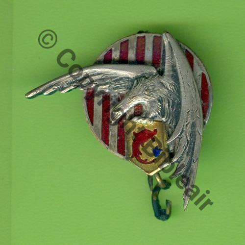 514 GAO.2.514  BR.223 GRENOBLE POISSON ROUGE  SM Bol fenetre oval tronque recolle etain.. Dos lisse irreg Src.Y.GENTY 122Eur11.15 